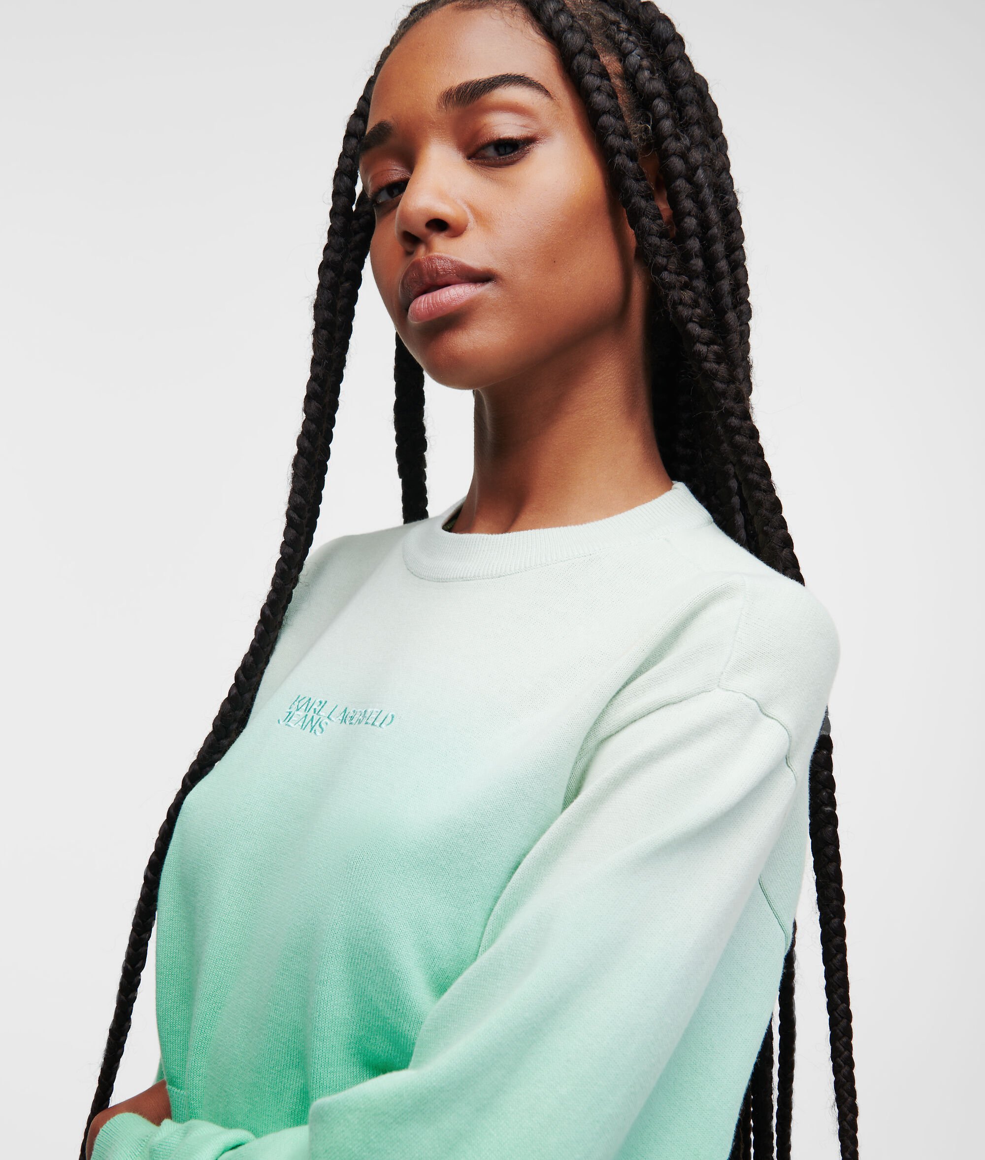 (image for) Clear KLJ OMBRÉ CROPPED JUMPER